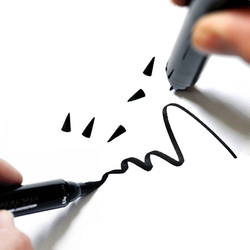 Double-headed Eyeliner Triangle Seal 2 In 1 Eyeliner