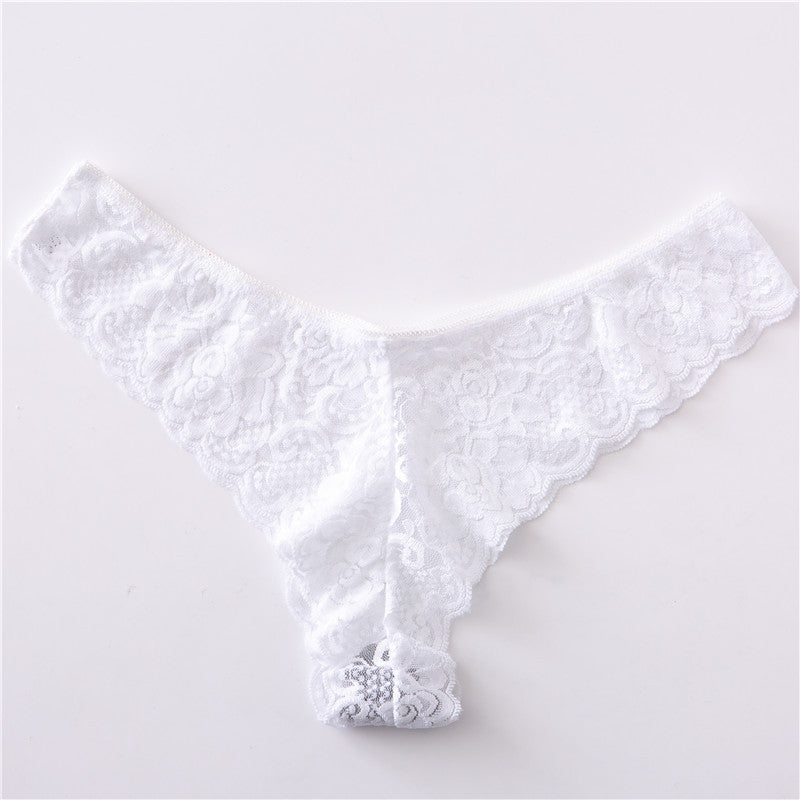 Women's Thong Lace Underwear Women's Pure Cotton Sexy Hot Temptation Sexy Emotional Low-waist Underwear Dropshipping