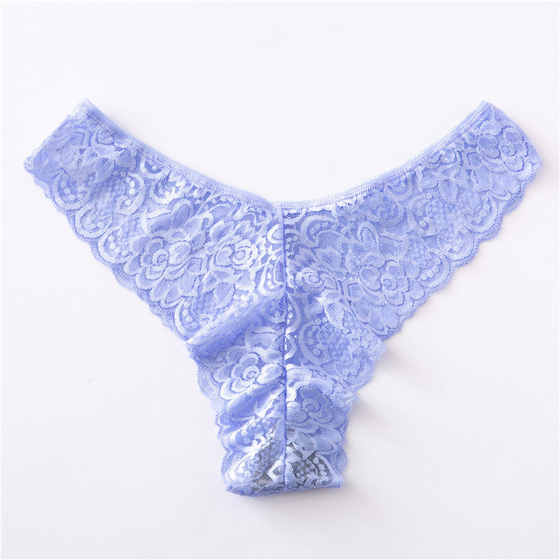 Women's Thong Lace Underwear Women's Pure Cotton Sexy Hot Temptation Sexy Emotional Low-waist Underwear Dropshipping