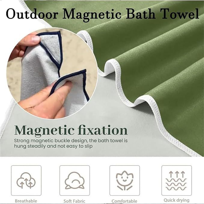 Outdoor Beach Magnetic Bath Towels Amazon Outdoor Magnetic Bath Towel Magnet Towel